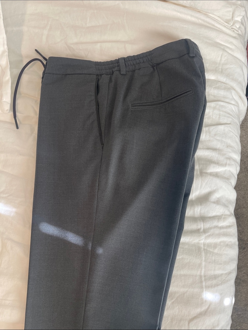 Scotch & Soda Men's Drawstring Dress Pants - Charcoal